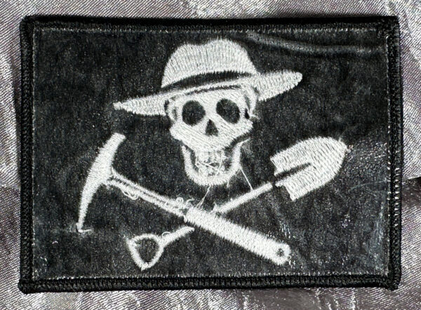 Jolly Rockhound Embroidered Iron-On Patch - Image 3
