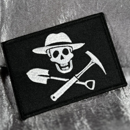 Jolly Rockhound Embroidered Iron-On Patch